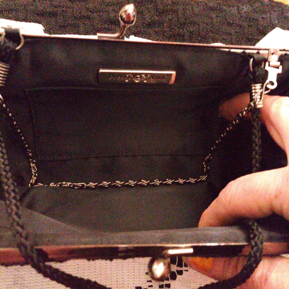 Little black beaded clutch or evening purse